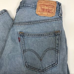 Levi's Light Blue Boyfriend Jeans. Tall, 34 in inseam